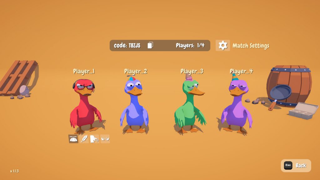 An Eggstremely Hard Game, les deux oies coordonnent leur passage