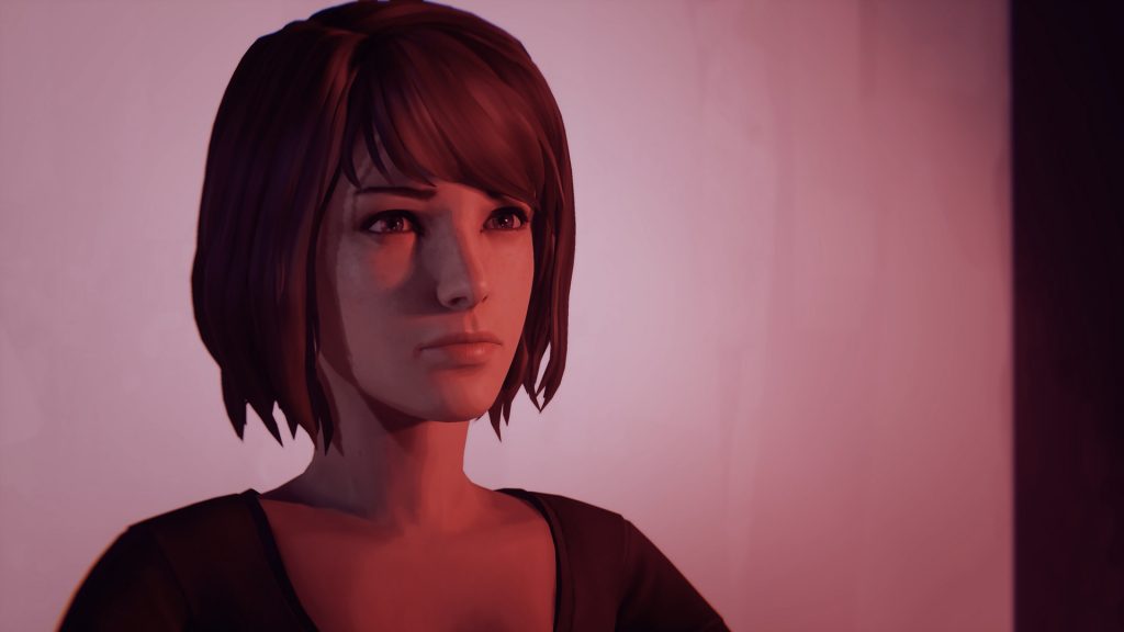Portrait de Max sur un fond rose, aux contours peints plutôt que détaillés