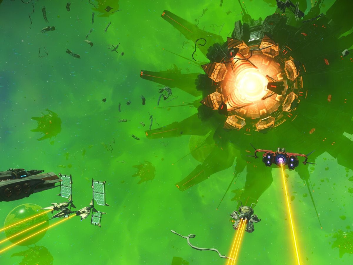 No Man's Sky, un paysage planétaire au lever du jour