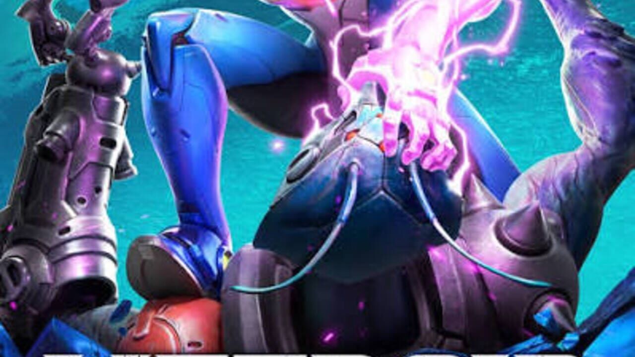 Samus en armure argentée agrippée à une créature violette qui projette des filaments d'énergie rose, devant une paroi turquoise.